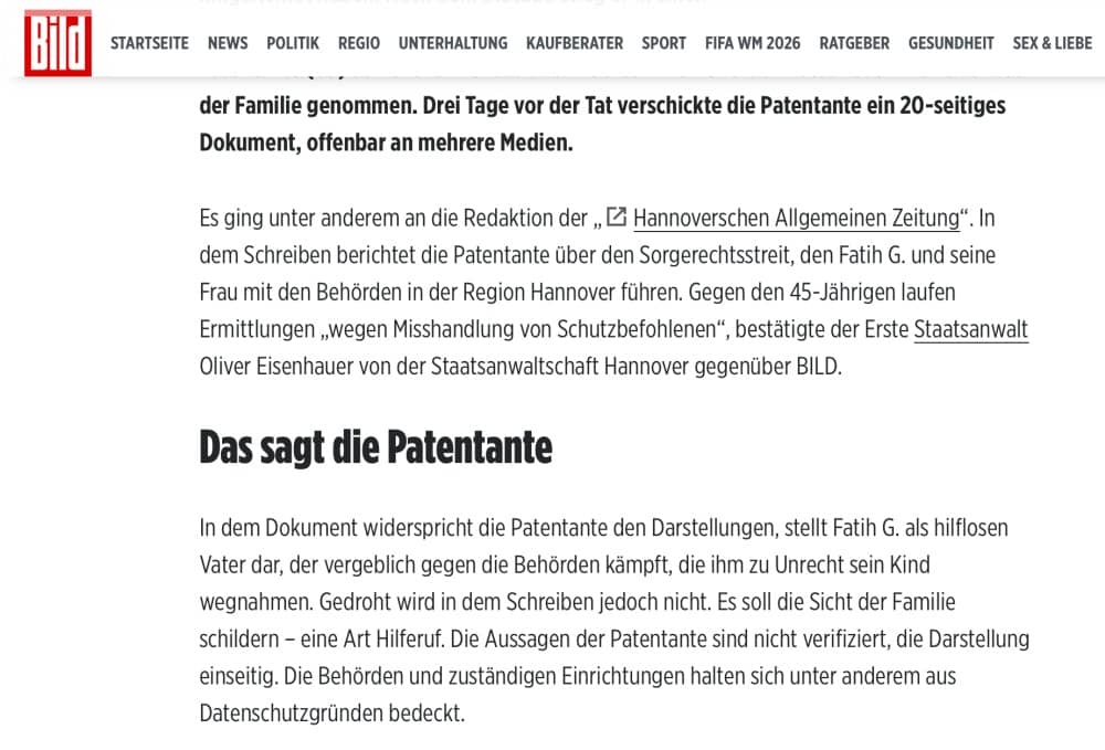 Schüsse in Mutter-Kind-Einrichtung in Stade – Patentante rief drei 3 Tage vor Medien um Hilfe